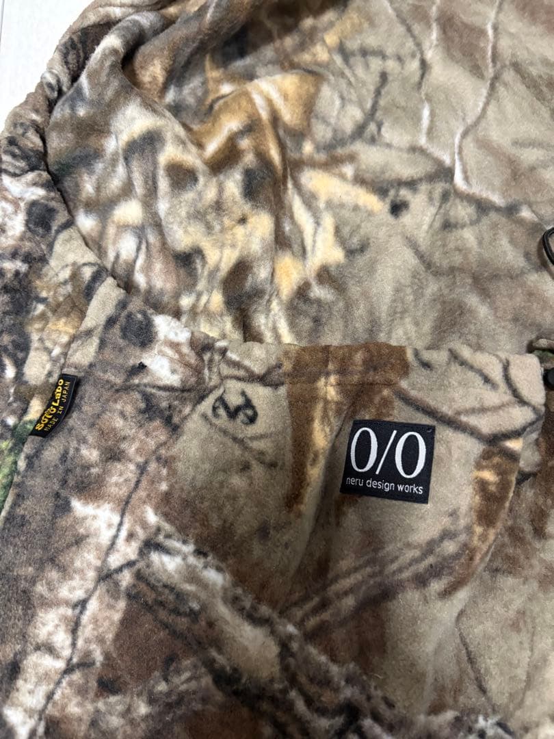 neru design worksインナーシュラフ カモ 迷彩