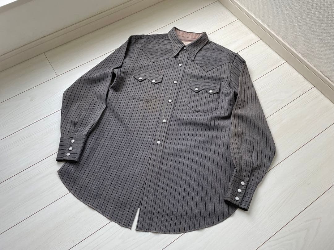 50s ビンテージ レーヨン ギャバジン ウエスタンシャツ