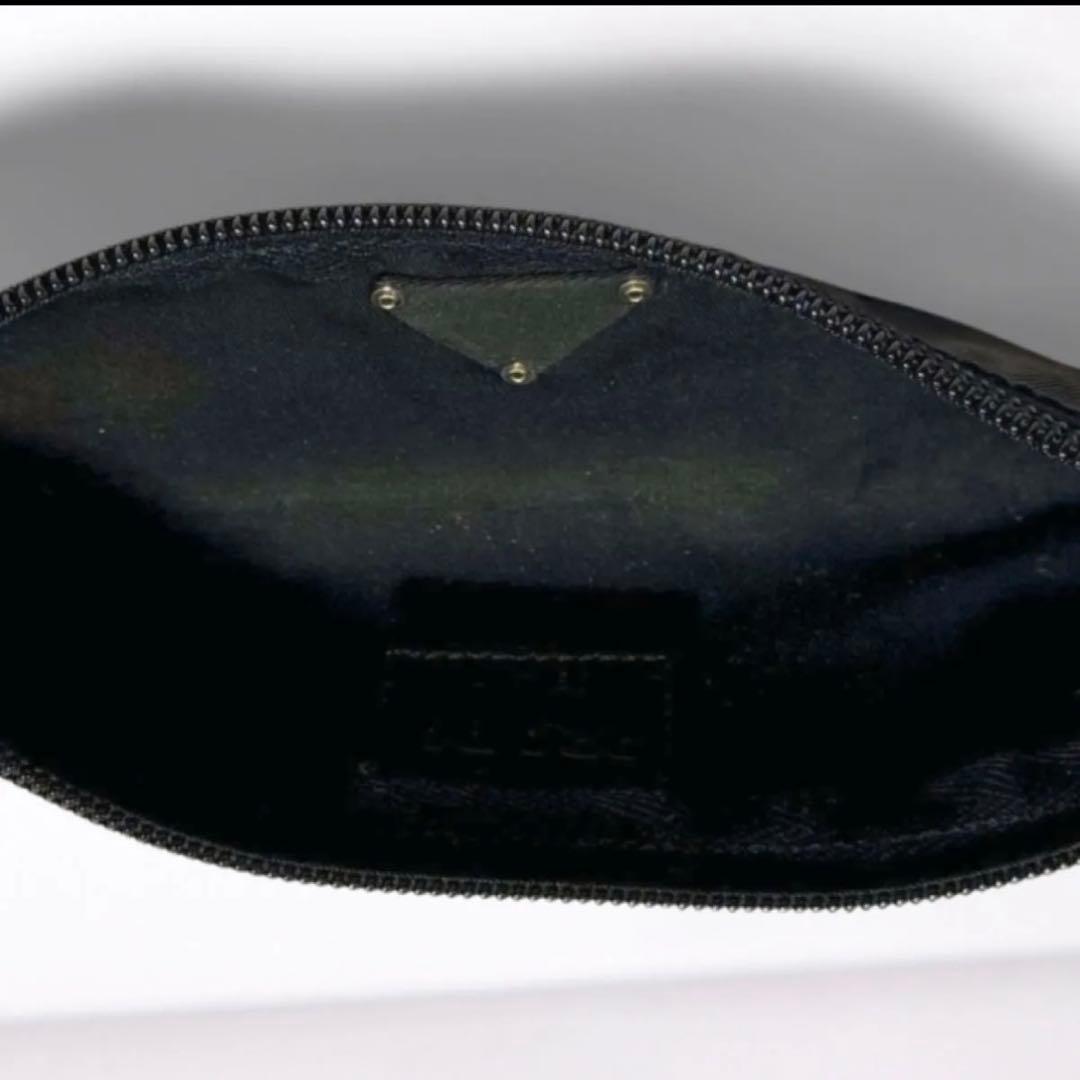 正規品 美品 PRADA プラダ ペンケース ポーチ 黒 ナイロン ギャラ