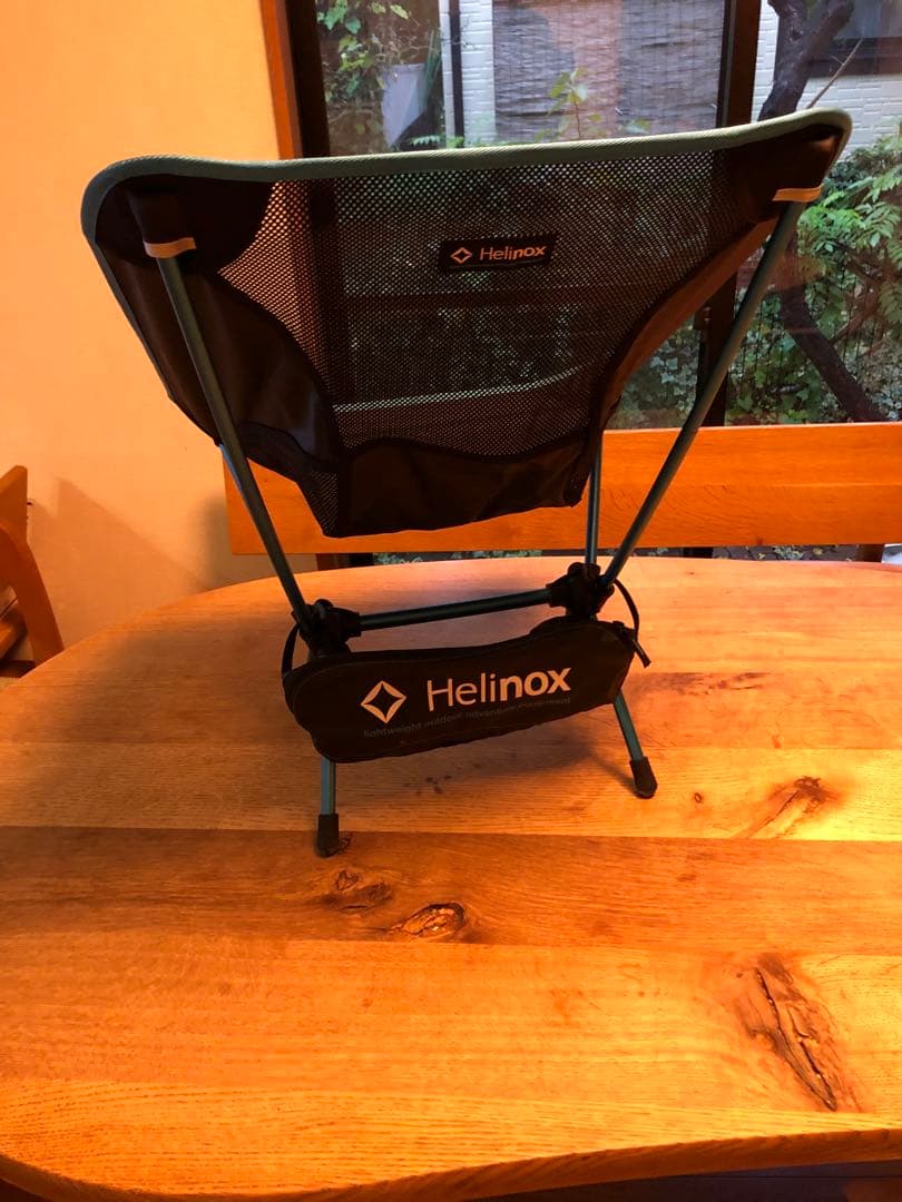 Helinox アウトドアチェアワン　ブラック/ブルー