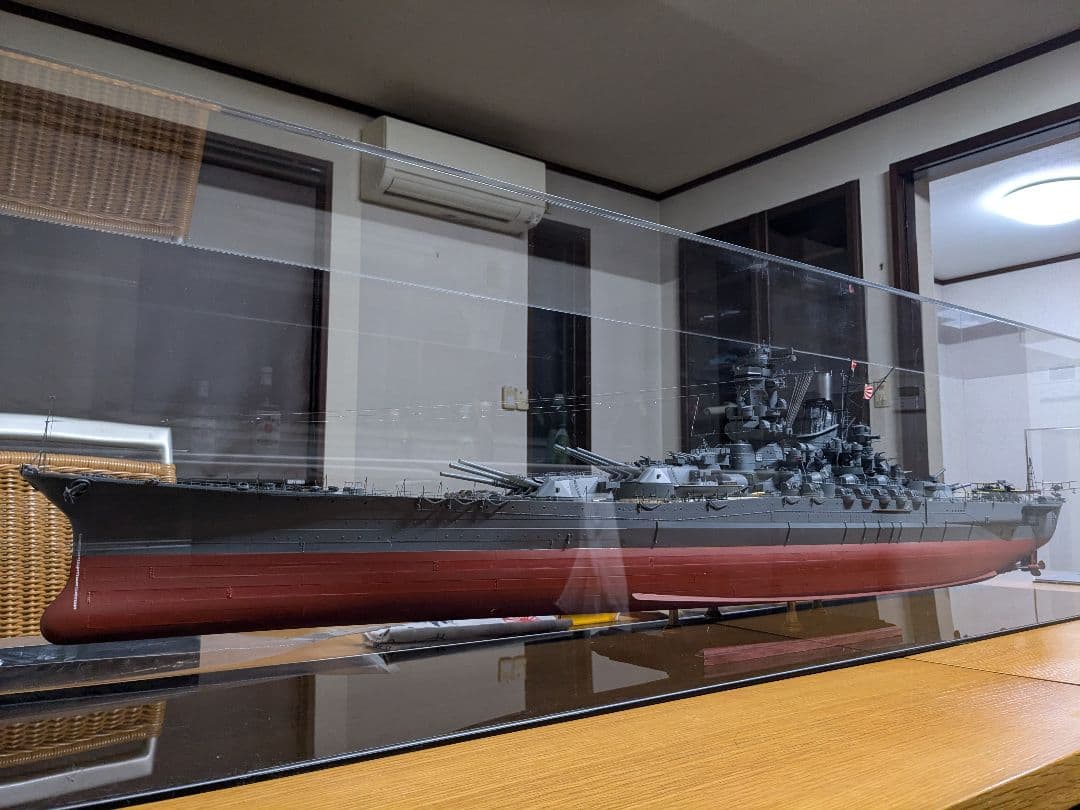 戦艦大和モノクローム1/200 完成品 アクリルケース付き - メルカリ