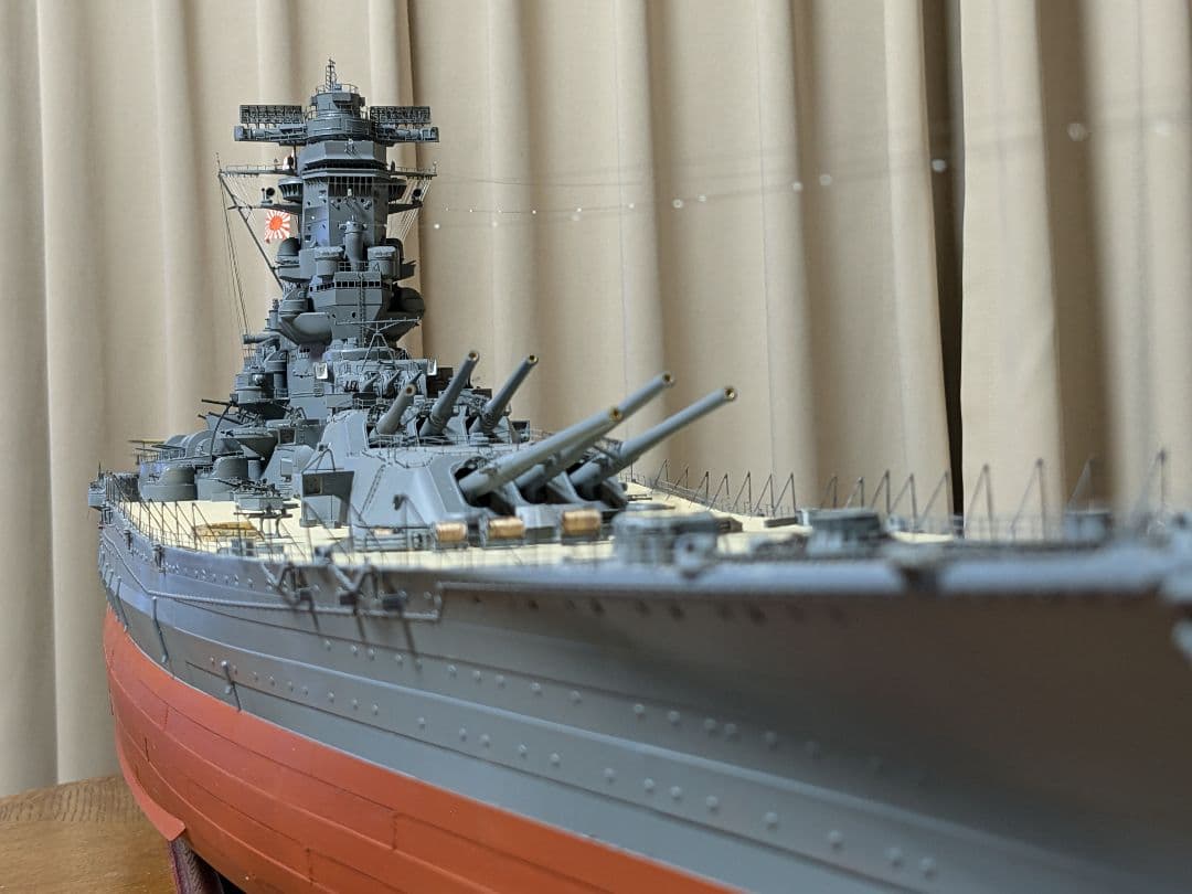 戦艦大和モノクローム1/200 完成品 アクリルケース付き - メルカリ