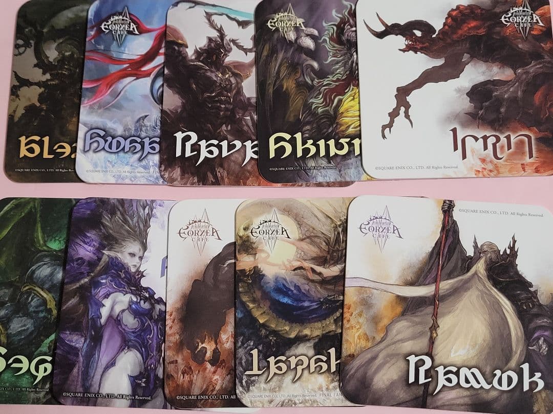 <一部バラok>　エオカフェ　コースター　コンプセット　FFXIV　FF14