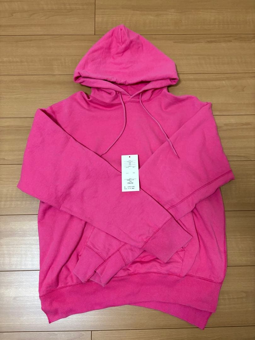 UNUSED ピンク フーディー 未使用 スエット パーカー US1955 unused