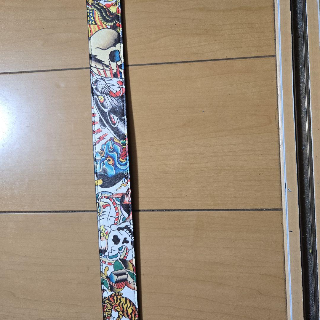 《超希少》エド・ハーディー　レザーベルト　Lサイズ　y2k sk8 グランジ