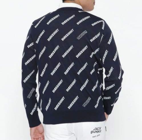 再再再値下げ新品 ジャックバニー ニット5 紺ネイビー定価17600円