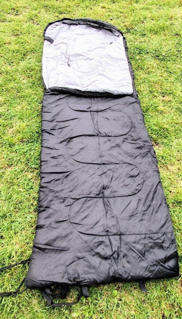 グラフェンヒーター内蔵寝袋付　究極のメッシュテント　ブラックカンガルー 一式