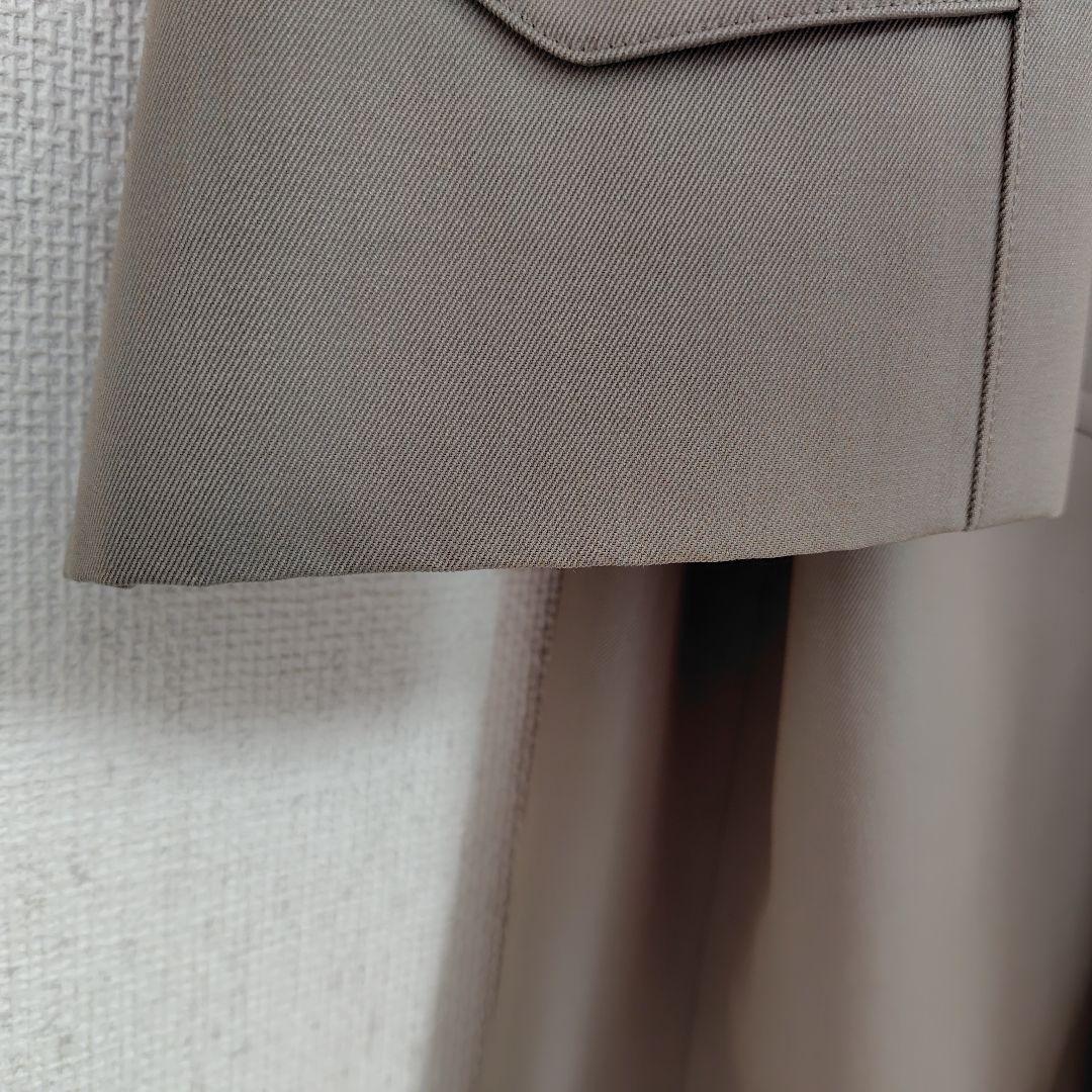 バーバリー ステンカラーコート タスマニアウール100%