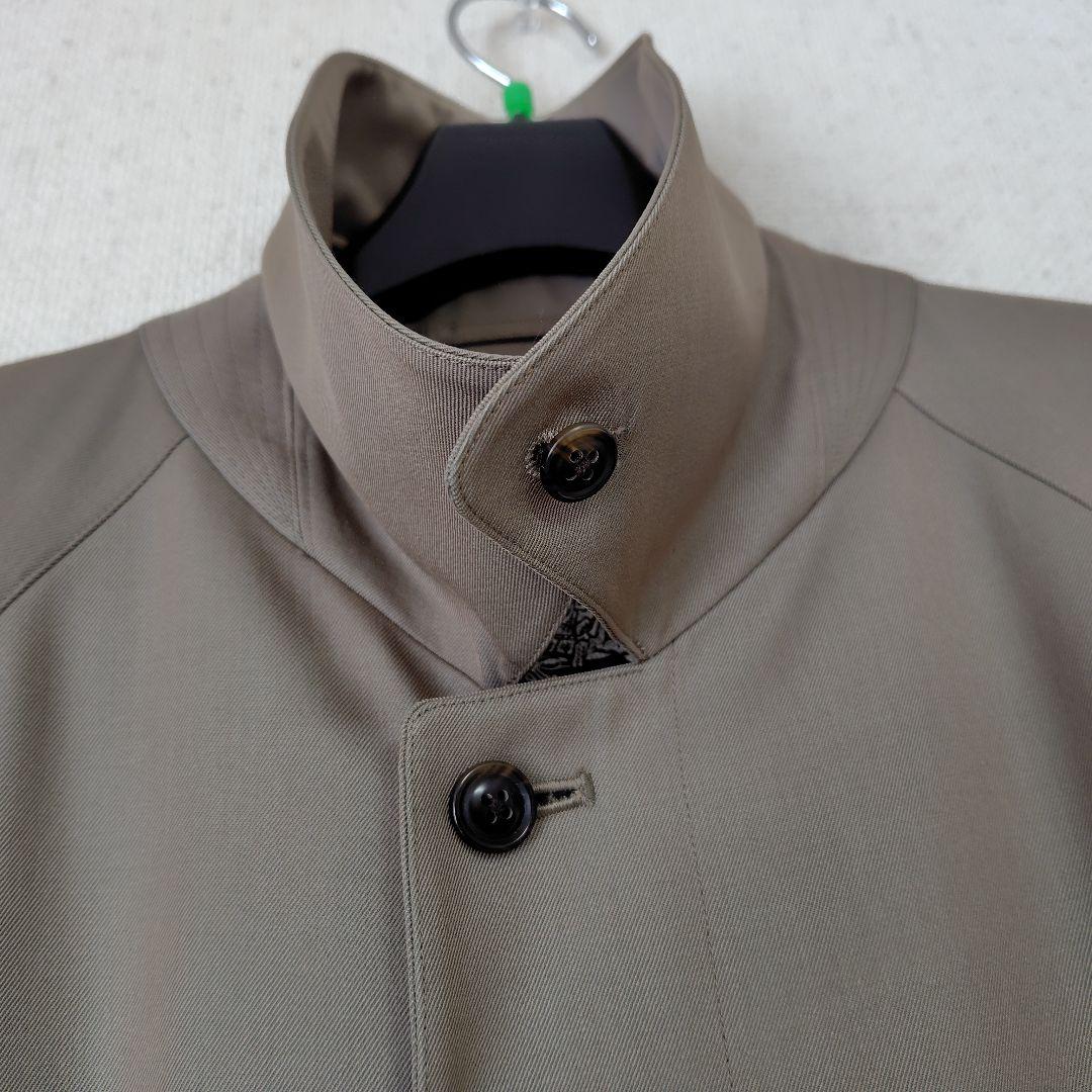 バーバリー ステンカラーコート タスマニアウール100%