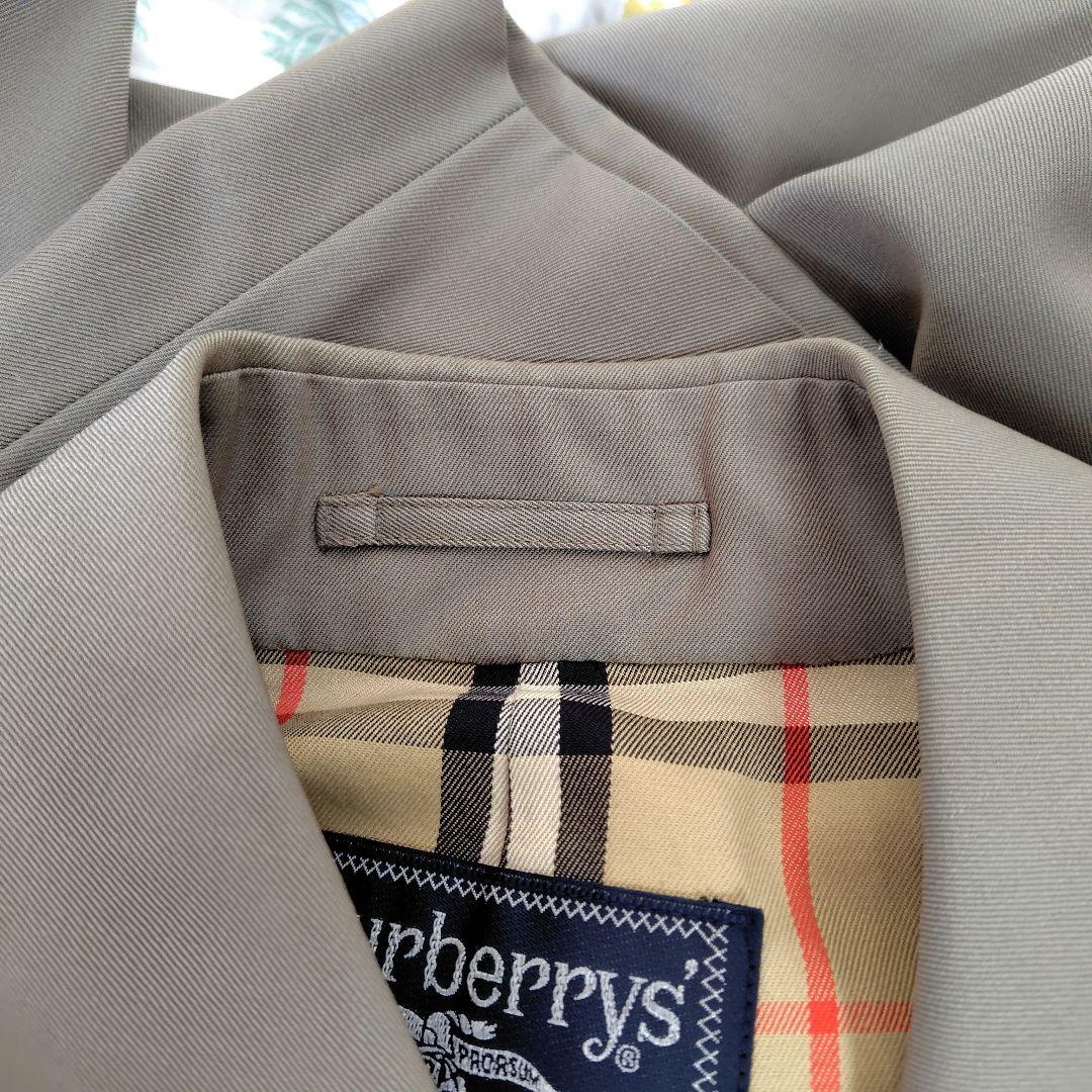 バーバリー ステンカラーコート タスマニアウール100%