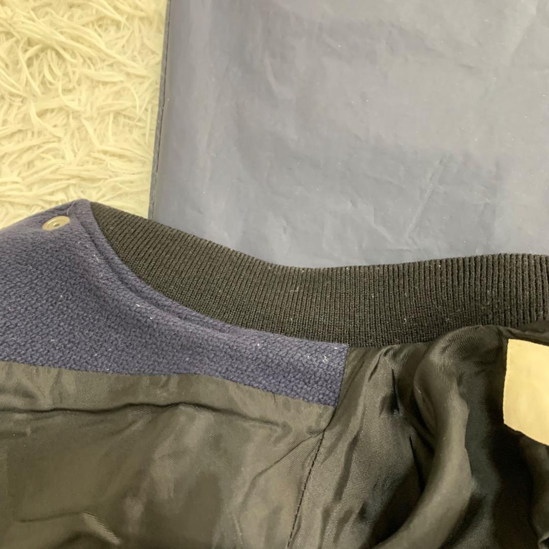 16716✨CELINE クラシック テディジャケット スタジャン 切替 46