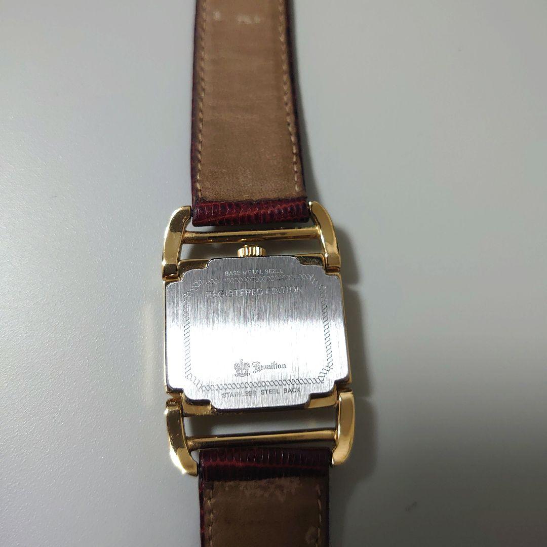 ハミルトン　レディース腕時計　コントアー ゴールド　クォーツ
