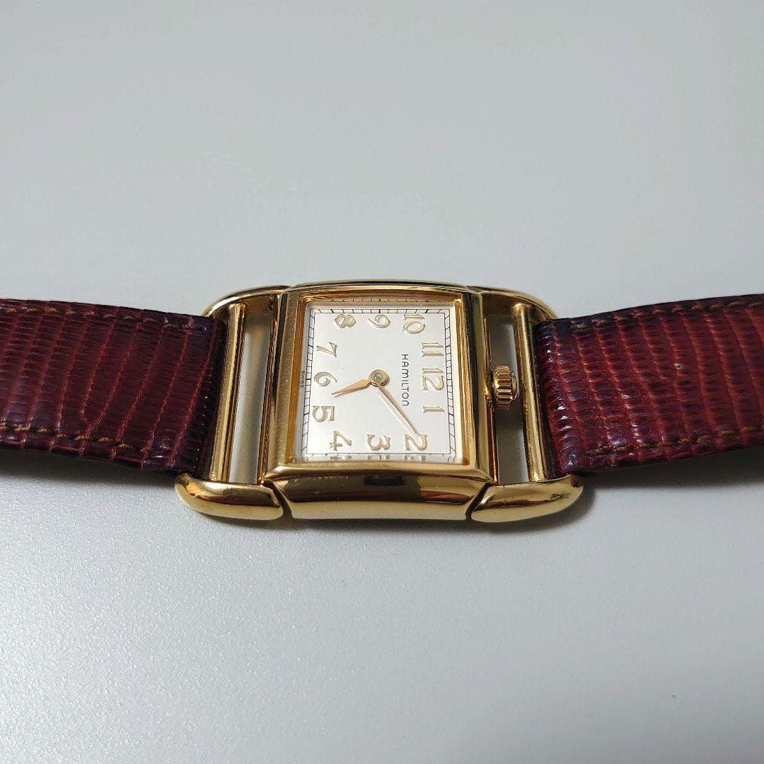 ハミルトン　レディース腕時計　コントアー ゴールド　クォーツ
