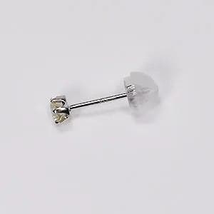 プラチナ・ダイヤモンド0.1ct 片耳用　ポストの長さ12ｍｍ