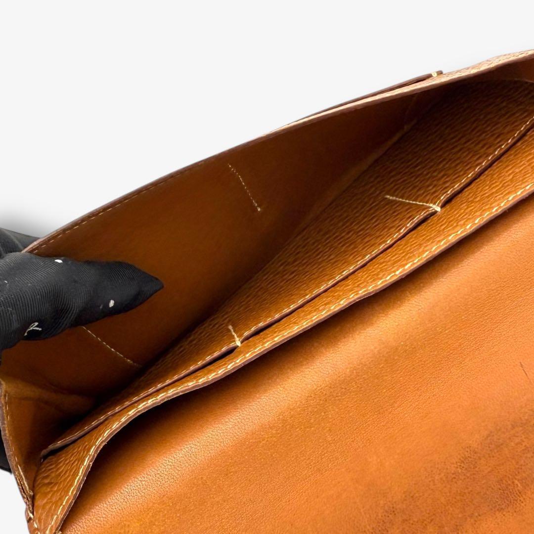 【美品】エルメス 財布 ドゴンGM トゴ HERMES 長財布 ゴールド