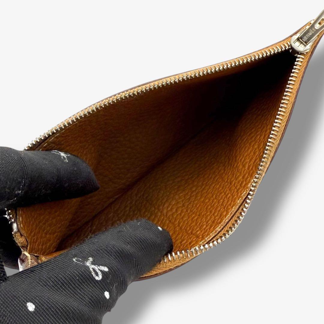 【美品】エルメス 財布 ドゴンGM トゴ HERMES 長財布 ゴールド