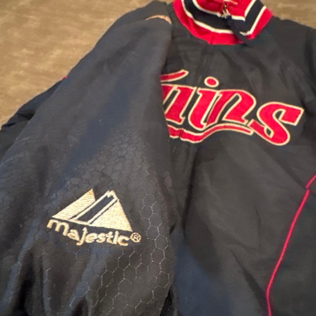 Twins Majestic スタジャンジャケット M ネイビー