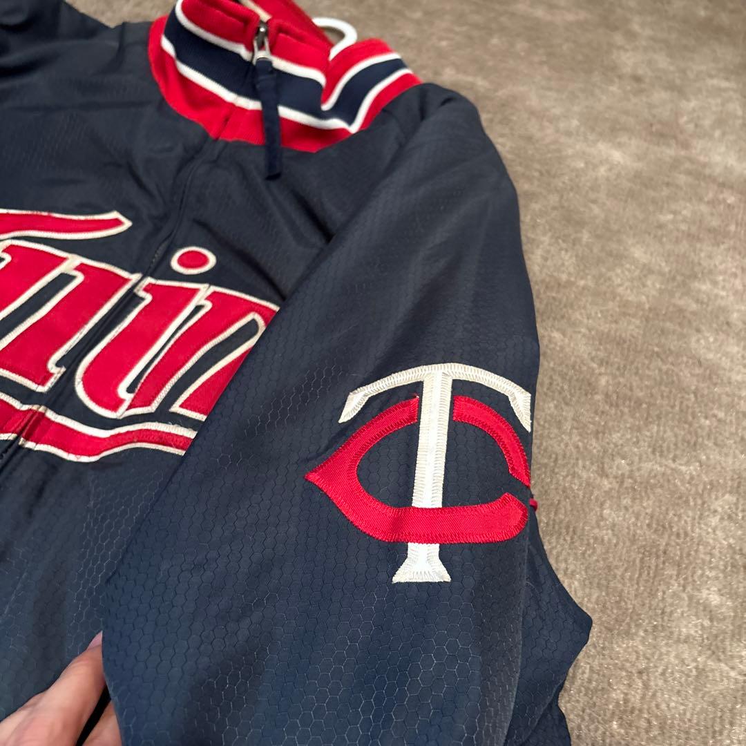 Twins Majestic スタジャンジャケット M ネイビー