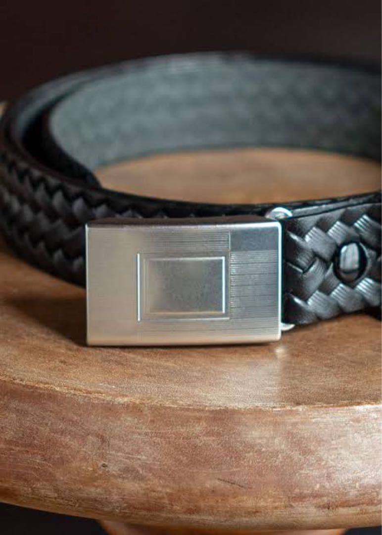 小物 TaigaTakahashi PatternBelt Black Lot.021