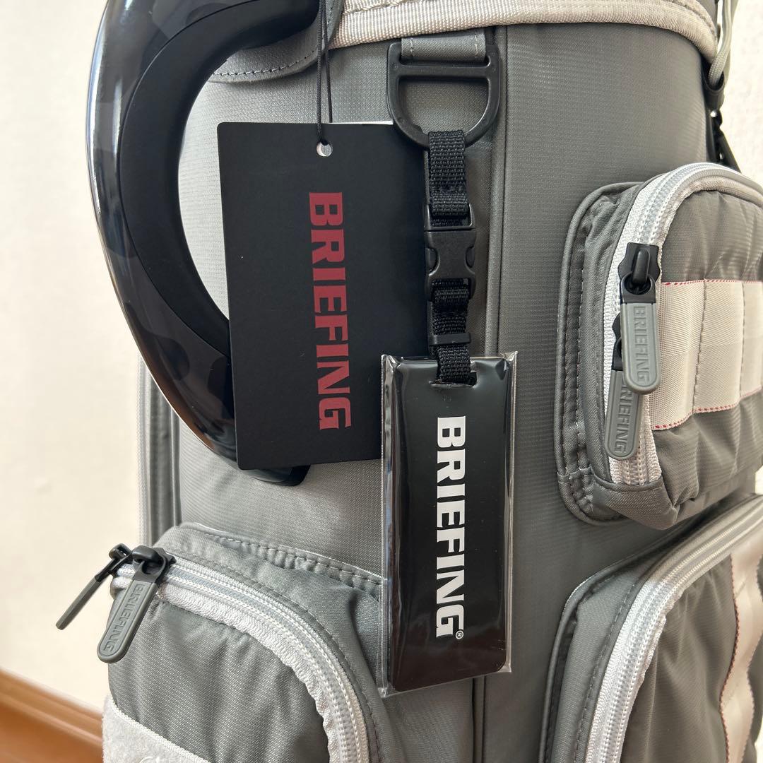 美品BRIEFING ブリーフィング キャディバッグ CR-6 灰色 グレー