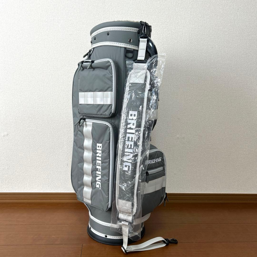美品BRIEFING ブリーフィング キャディバッグ CR-6 灰色 グレー