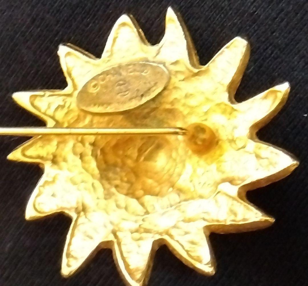 ★CHANEL★ヴィンテージ ライオン 太陽 ゴールドピンブローチ