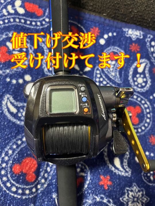 船釣り用 電動リール 竿 セット (値下げ可) ストア 船釣り用 電動リール 竿