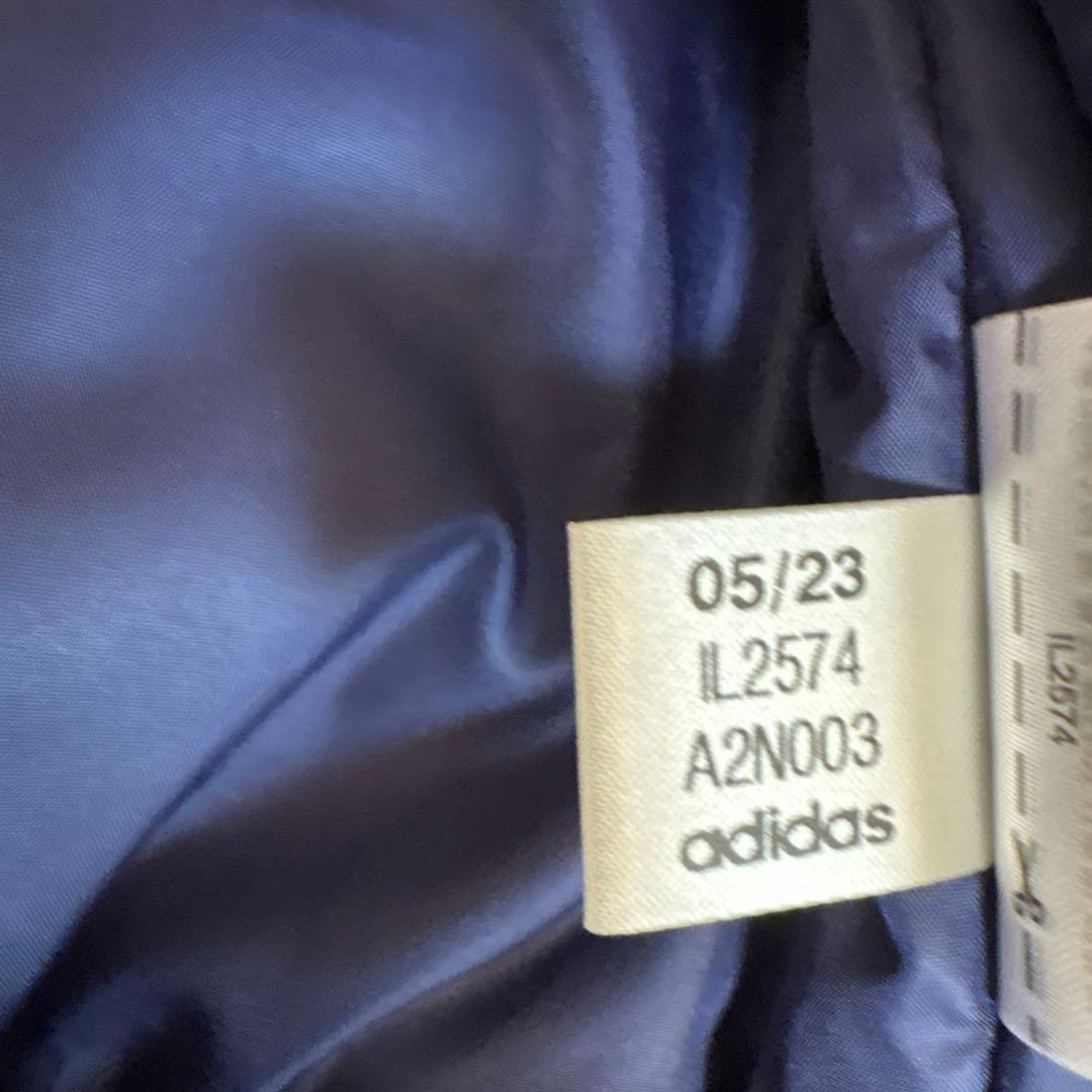 アディダス ボンバージャケット XL スタジャン 青 白美 黄色 美品