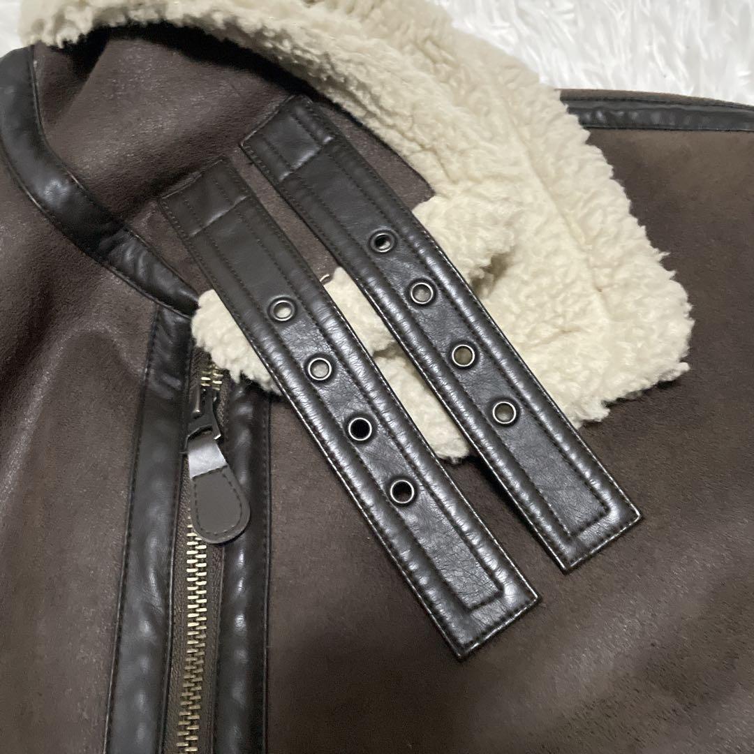 アルファインダストリーズ　B-3 ムートンジャケット　フライトジャケット　L