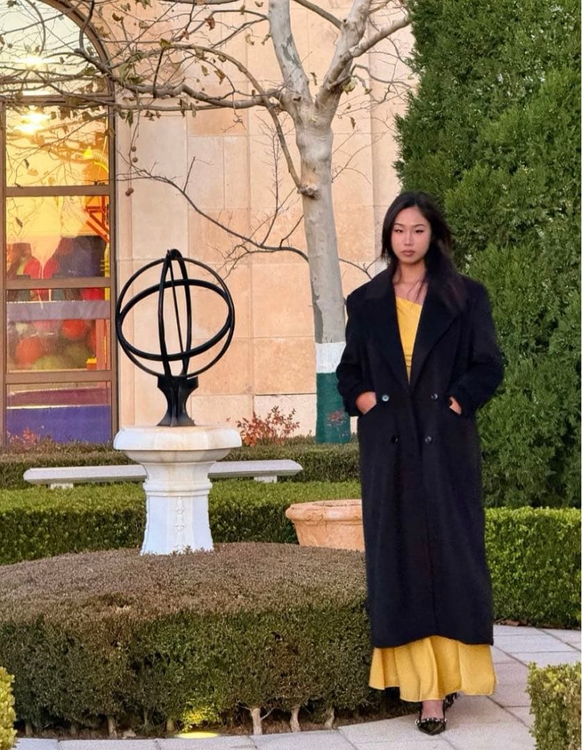 APOZI Collection ダブルスーパーロングコート ブラック - メルカリ