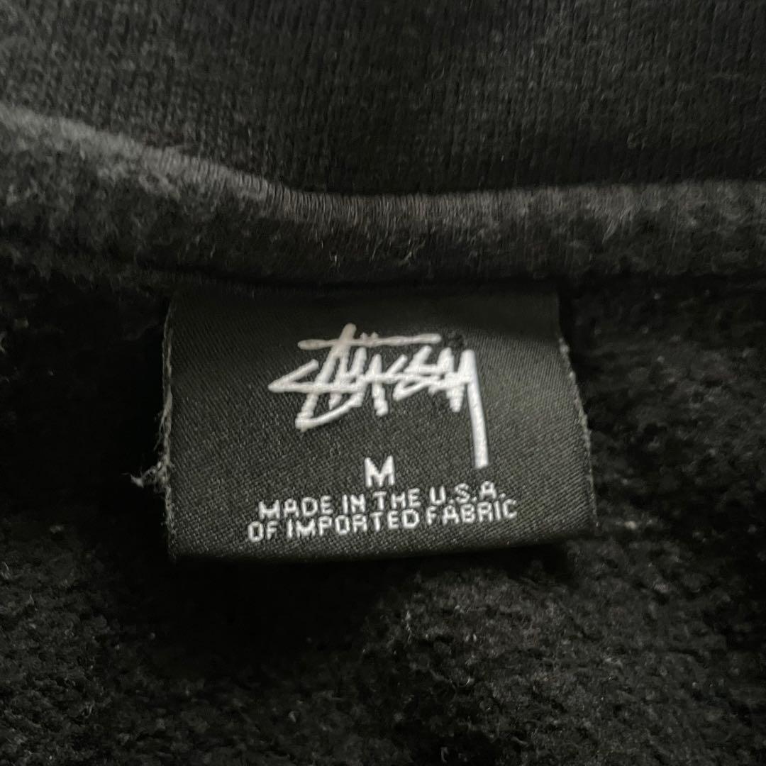 STUSSY ステューシー スウェット デカロゴ USA製 黒