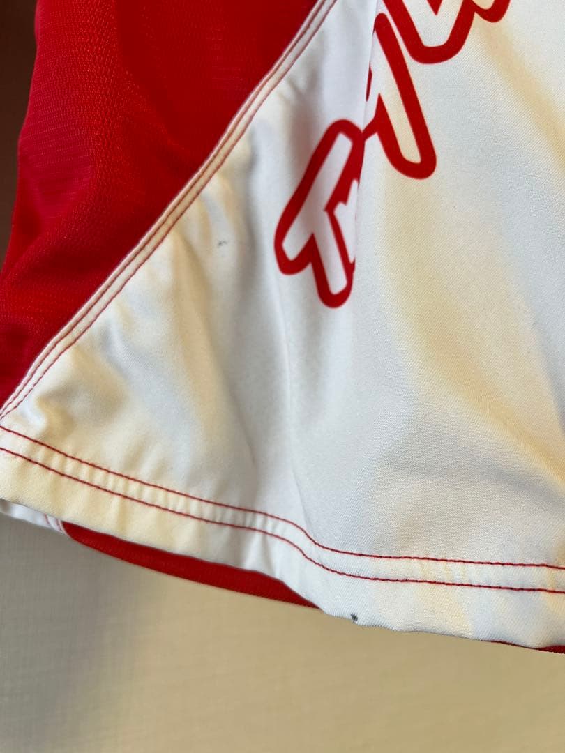 ⑦トロイリーデザイン　ショートパンツ　朱赤＆白