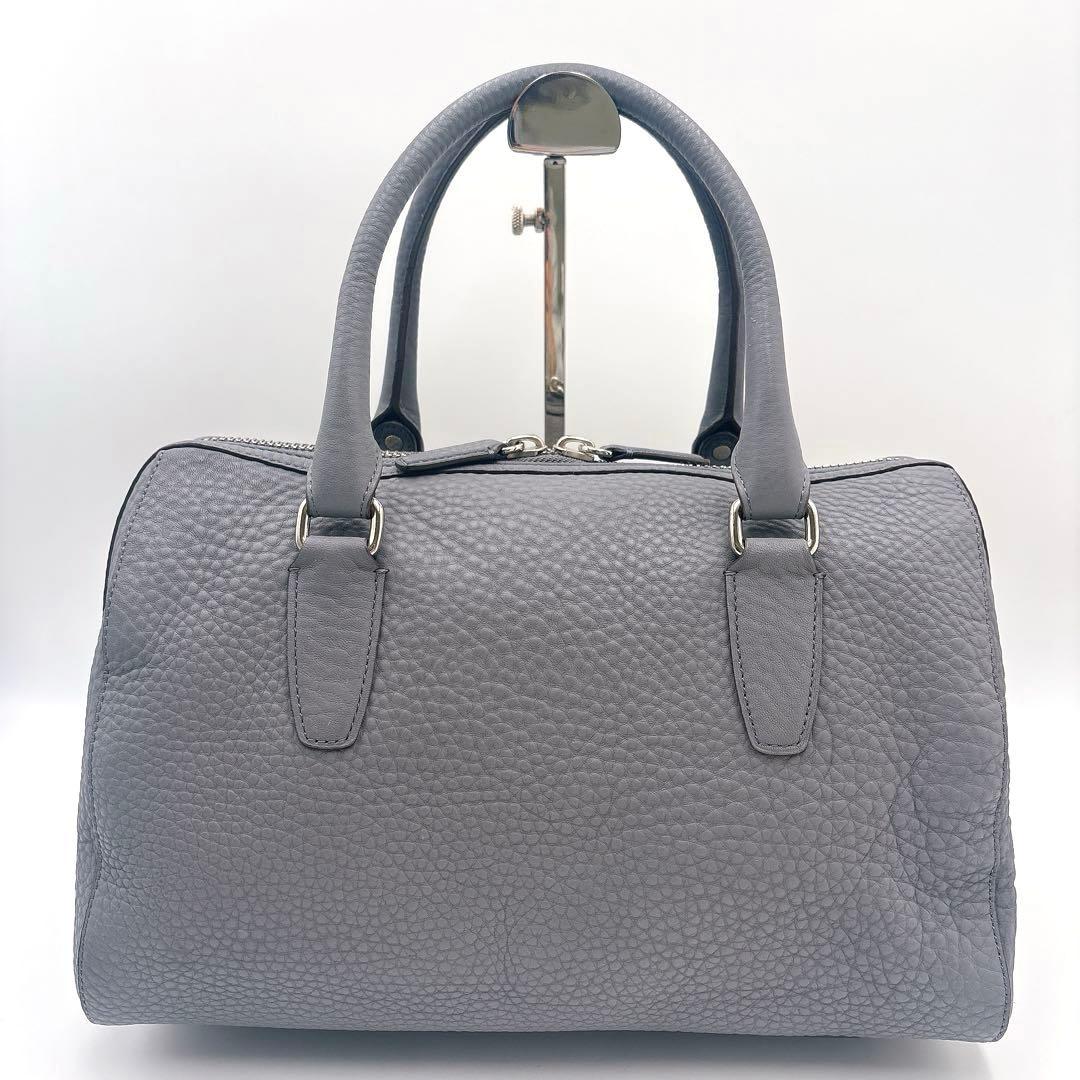 COACH コーチ ミニボストンバッグ ヘイリーサッチェル シボ革 グレー