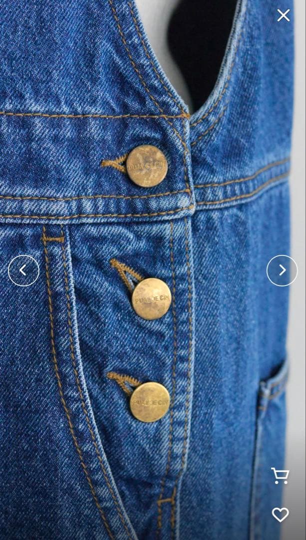 PUAL CE CIN @kokiminitaコーンデニム アメスリサロペット