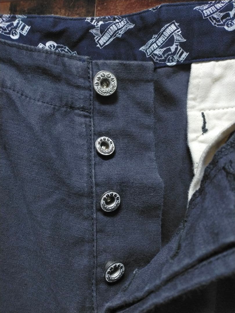 桃太郎ジーンズ 硫化 バックサテン カーゴ パンツ 7103SP W36インチ