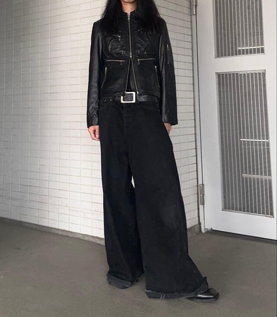 DKNY マルチポケットゴートレザージャケット leather jacket - メルカリ