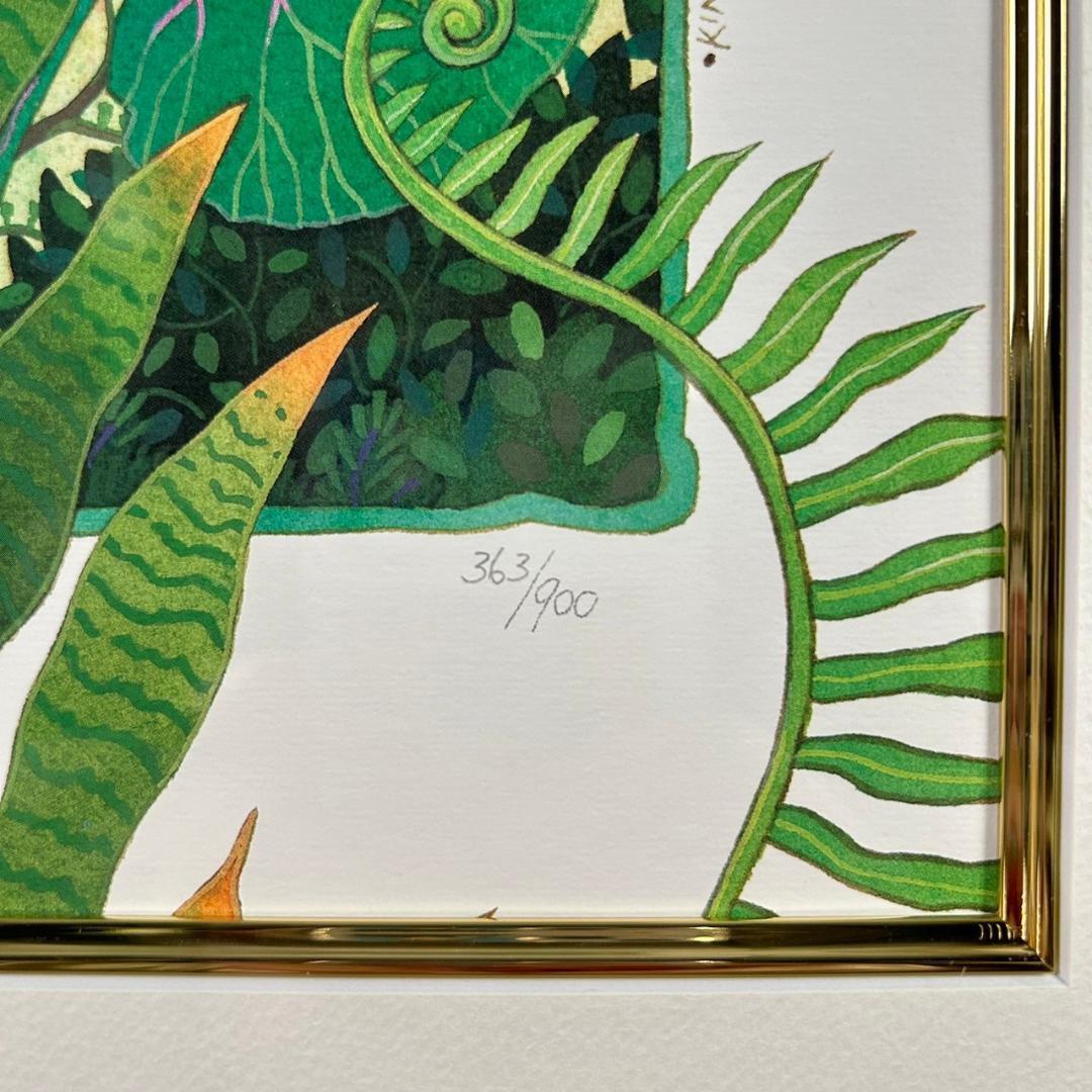 美品 ジョアン・フック「KINGFISHER～」リトグラフ 直筆サイン入り