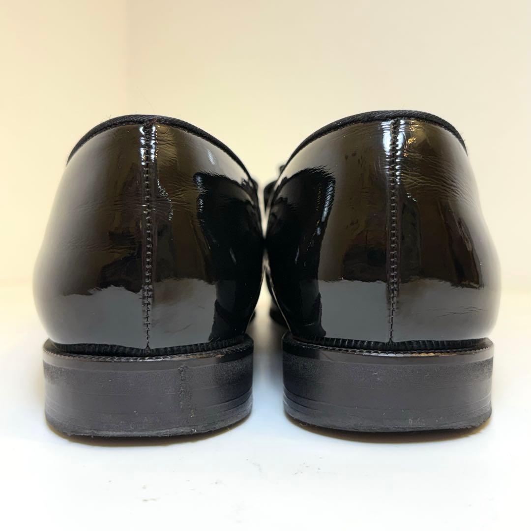 (美品)OHGA ブラックリボンローファー 25cm