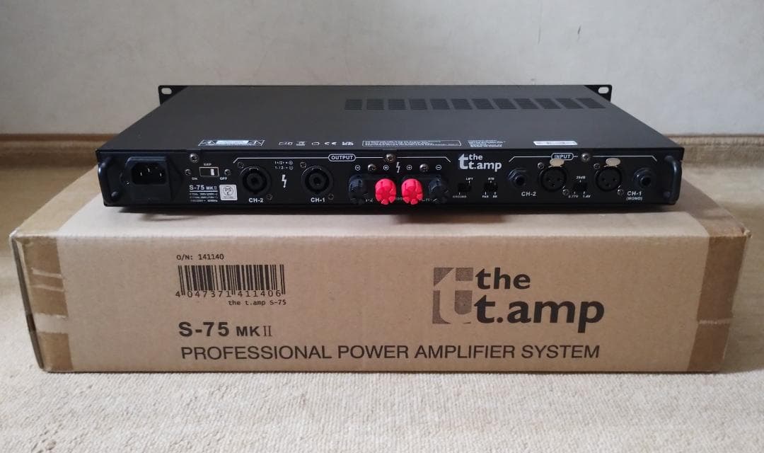 プロフェッショナル ドイツ製パワーアンプ thomann S-75mk2