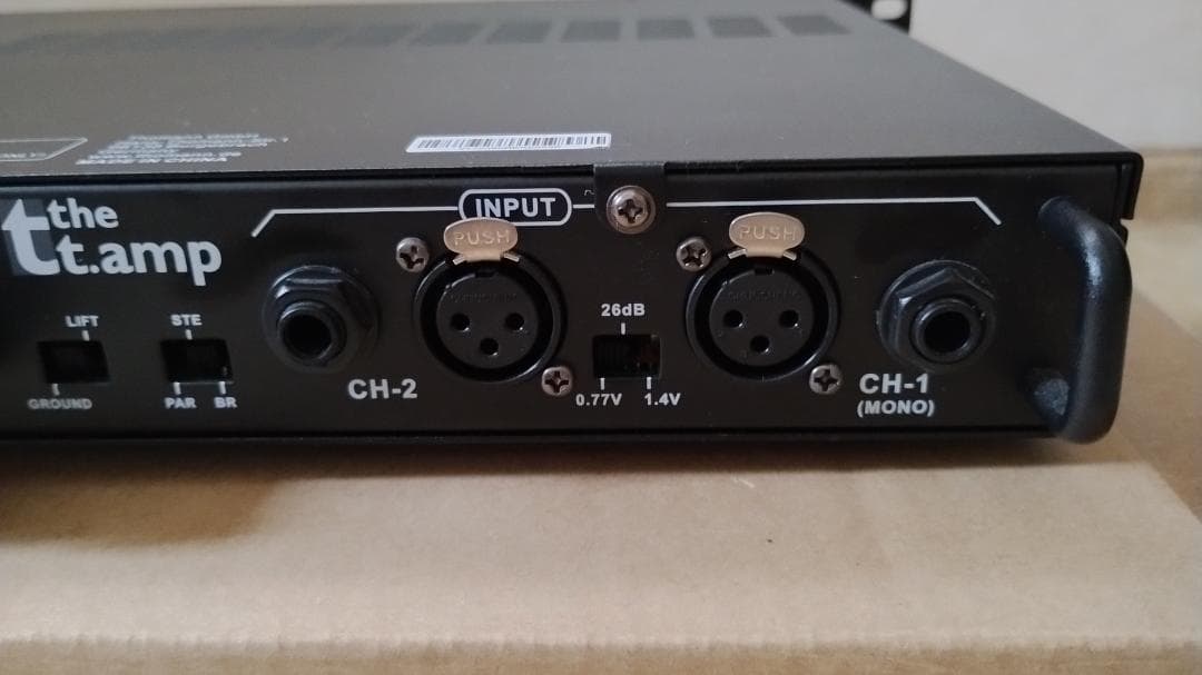 プロフェッショナル ドイツ製パワーアンプ thomann S-75mk2