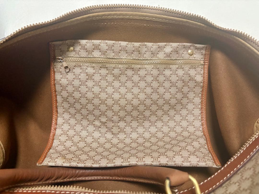 CELINE セリーヌ ボストンバックマカダムオールドセリーヌ鍵付き