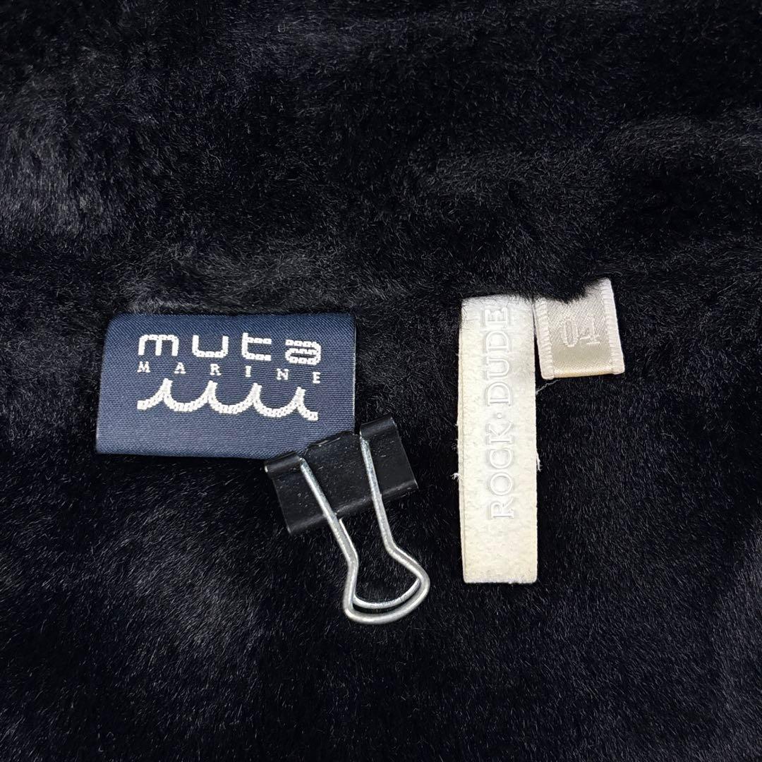 美品 ムータマリン rockdude ボアジャケット ナイロン ゴルフ 04 黒