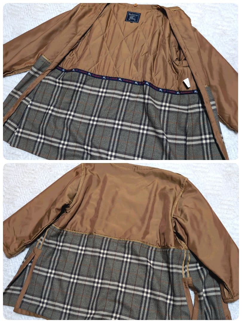 Burberrys' バーバリー マスタードイエロー キルティングライナー付