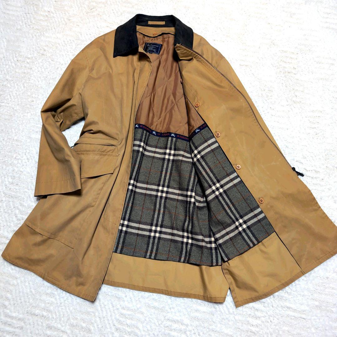 Burberrys' バーバリー マスタードイエロー キルティングライナー付