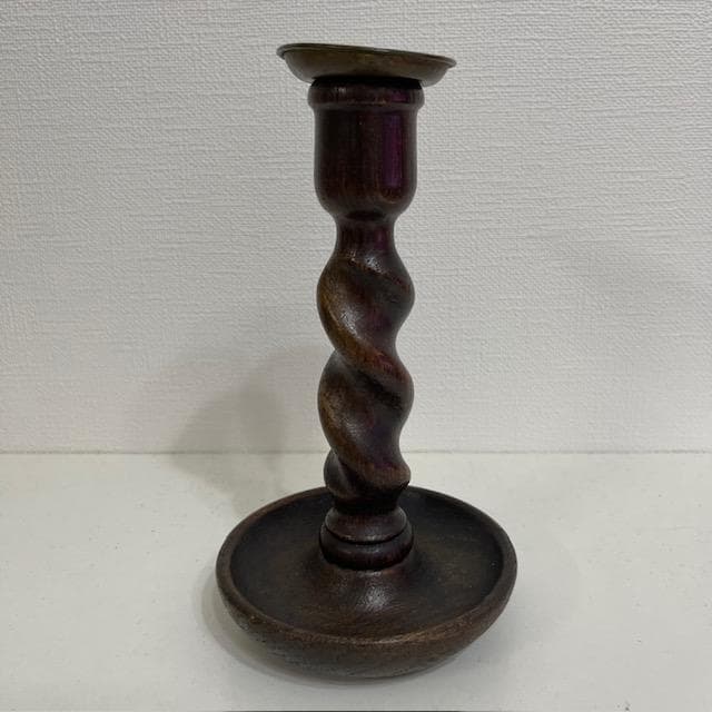 最終値下げ イギリス製 アンティーク キャンドルスタンド2本セット