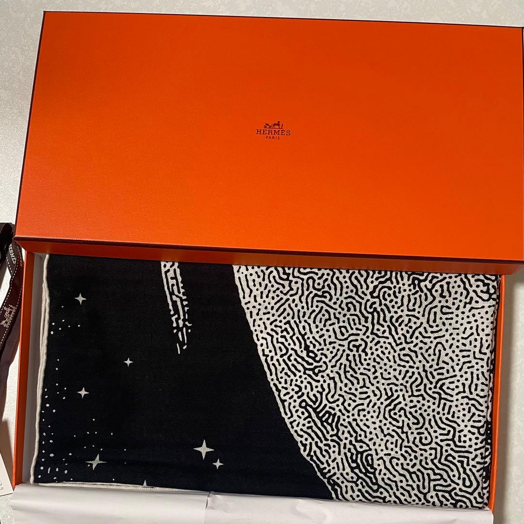 HERMES エルメス　ショール　カレジェアン　カシミアシルク