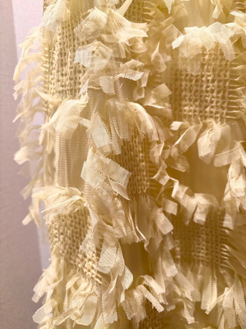 BAUM UND PFERDGARTEN フリンジ　スカート　イエロー