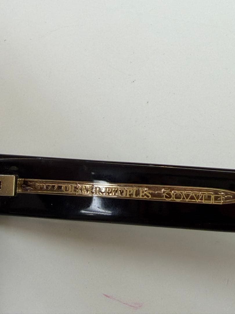 OLIVER PEOPLES WACKS BK/G 黒 金 日本製