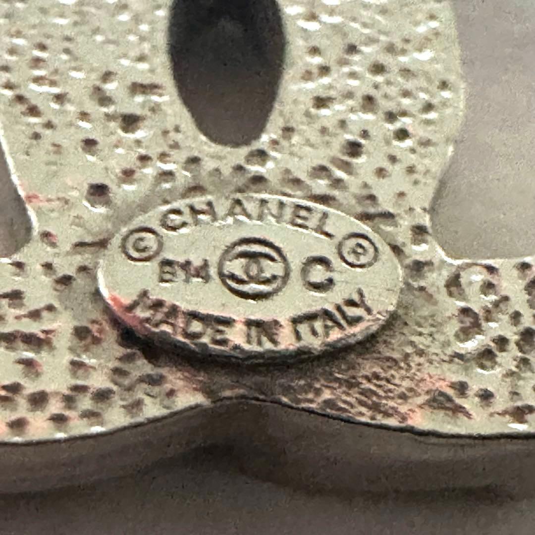 シャネル　CHANEL　ピアス　ココマーク　ラインストーン　シルバー　片耳のみ