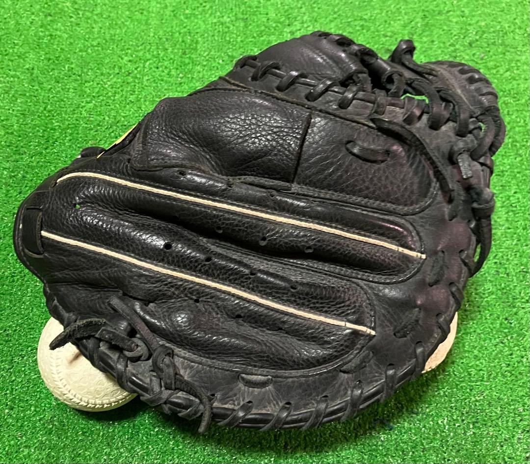 軟式野球 左投 キャッチャーミット ハイゴールド Hi-GOLD 捕手 大人 GOLD